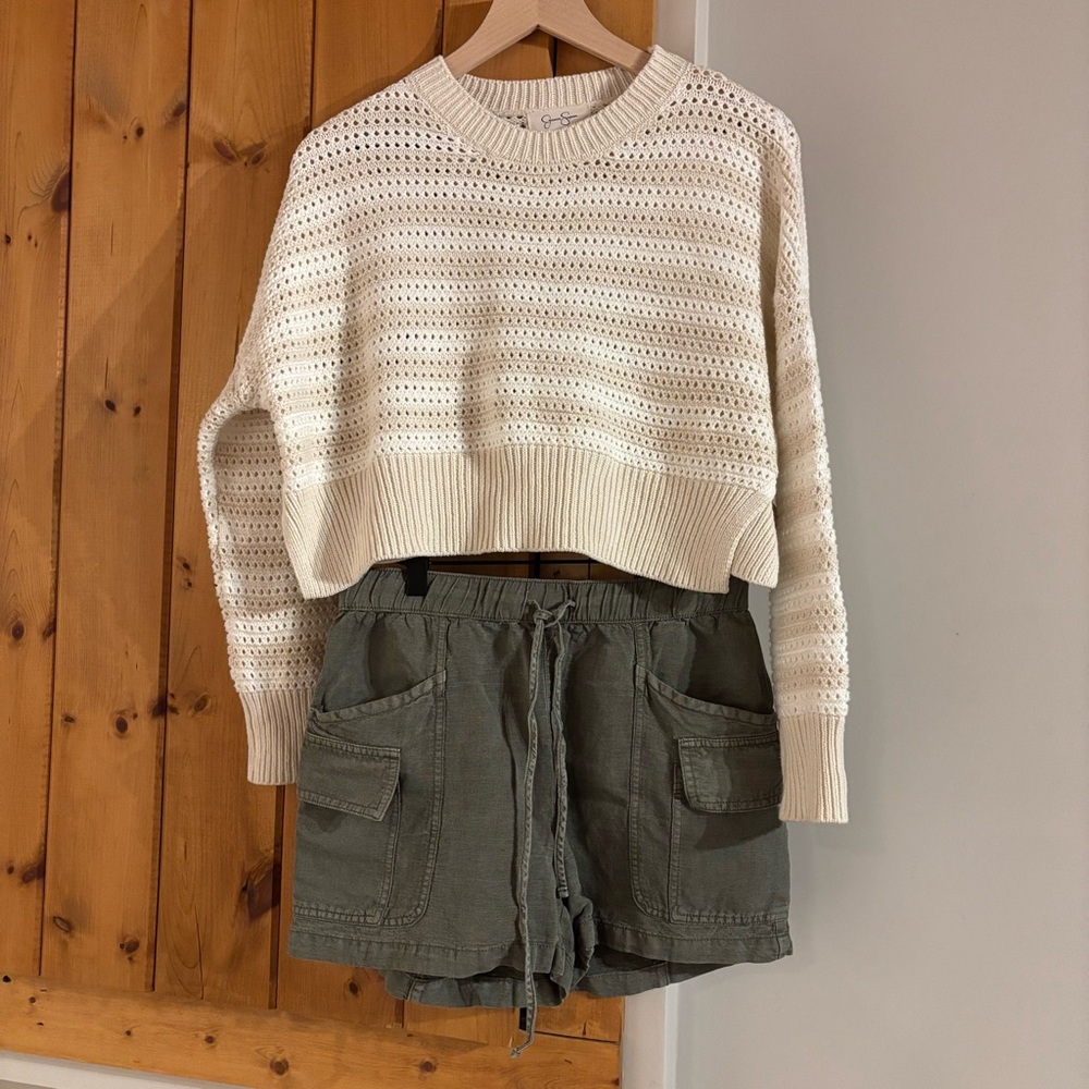 Women’s Olive Utility Drawstring Shorts